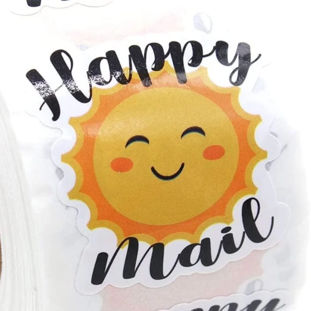 50 HAPPY MAIL Stickers Sunshine 1.5